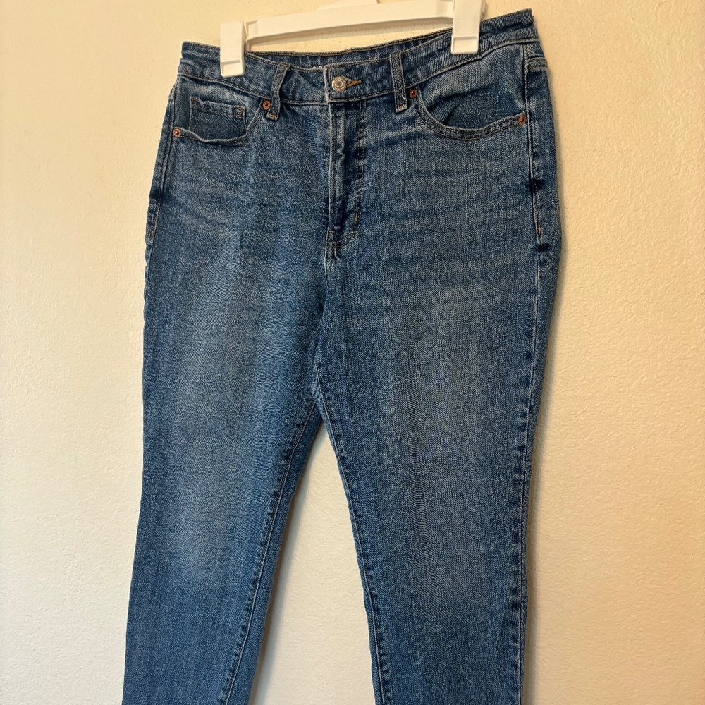 Old Navy OG Straight High Rise Deep Blue Wash Jeans